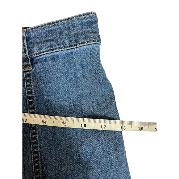 Chaps Women's Denim Mid Length Skirt - Picture 5 of 7